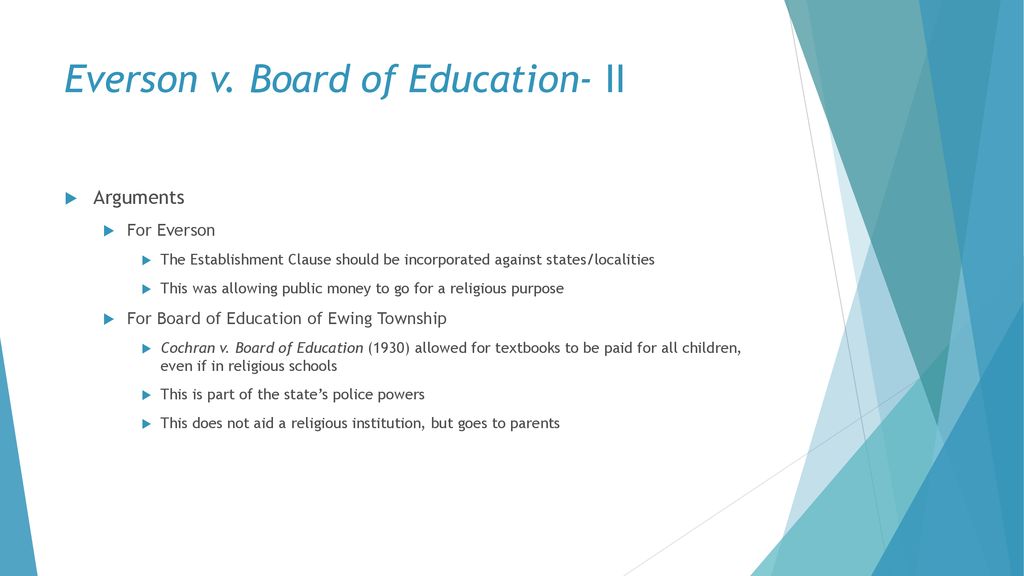 Everson v top board of education